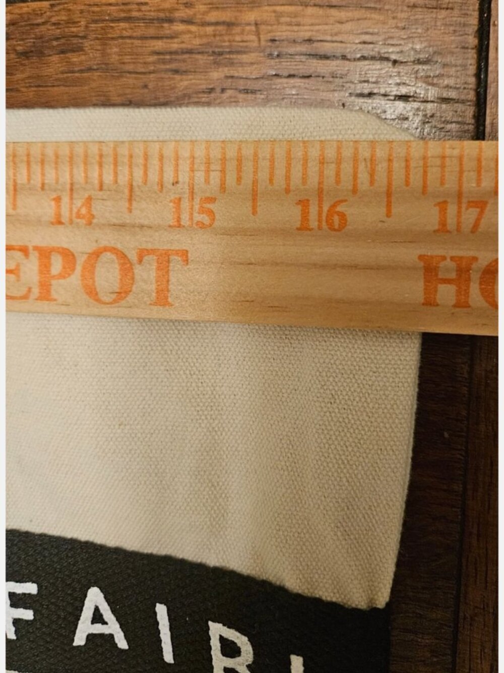 Jimmy Fairly Canvas Tote Bag. Size 16.5" x 16.5" - Picture 2 of 4